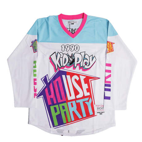 KID N PLAY HOUSE PARTY HOCKEY JERSEY IN WHITE - Allstarelite.com