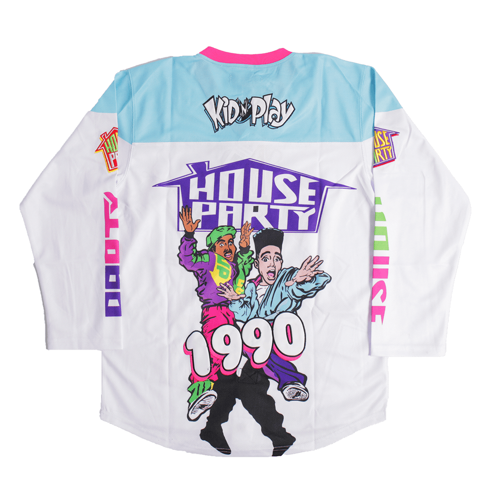 KID N PLAY HOUSE PARTY HOCKEY JERSEY IN WHITE - Allstarelite.com