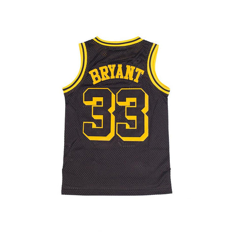 Kobe Bryant Black Youth High School Basketball Jersey - Allstarelite.com