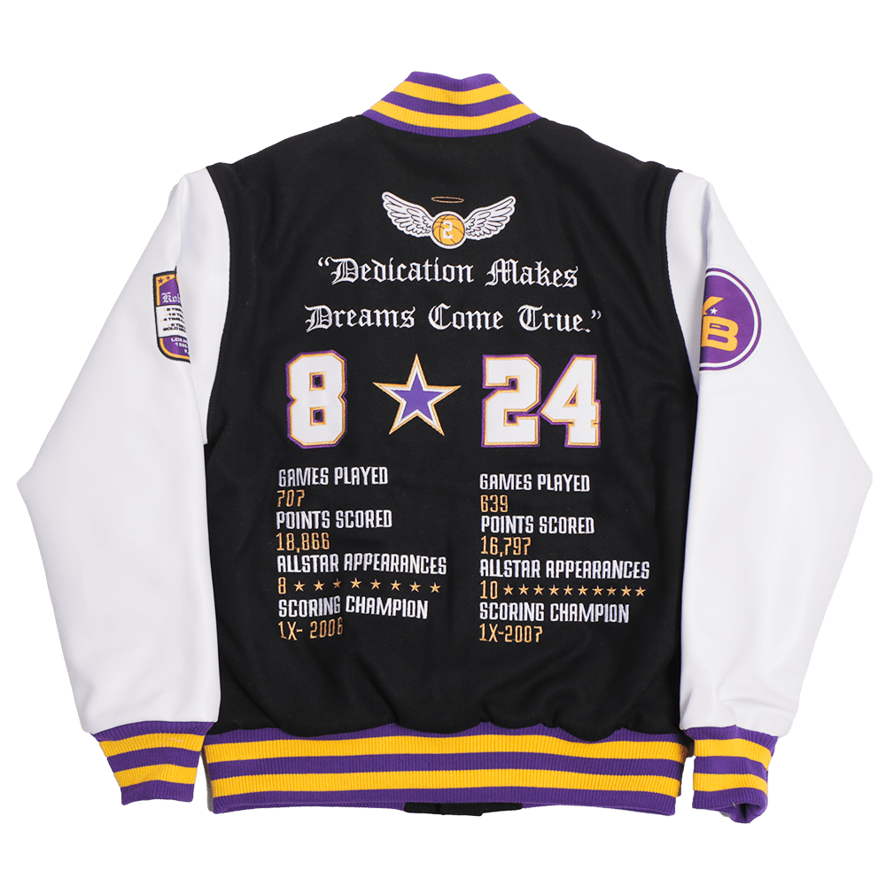 KOBE BRYANT LA LEGEND BLACK VARSITY JACKET - Allstarelite.com