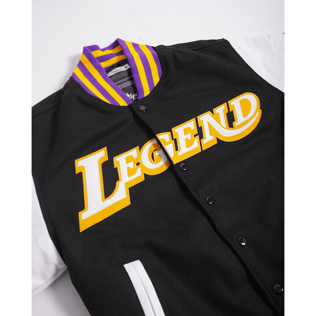 KOBE BRYANT LA LEGEND BLACK YOUTH VARSITY JACKET - Allstarelite.com