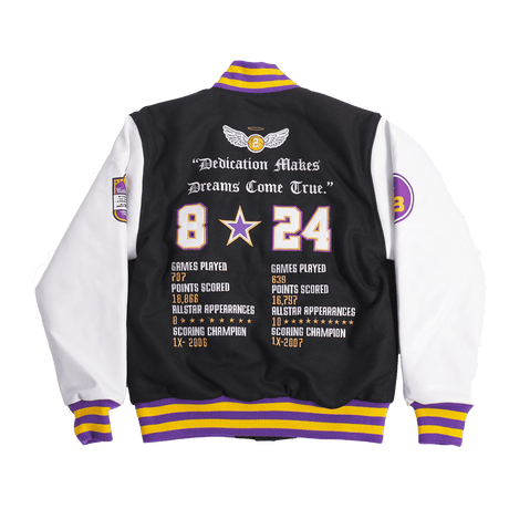 KOBE BRYANT LA LEGEND BLACK YOUTH VARSITY JACKET - Allstarelite.com