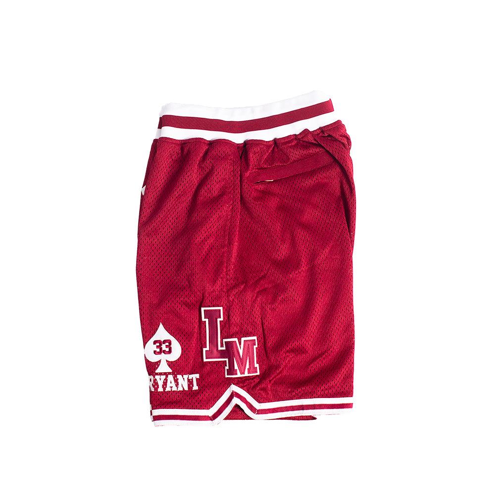 KOBE BRYANT LOWER MERION FRONT LOGO BASKETBALL SHORTS - Allstarelite.com