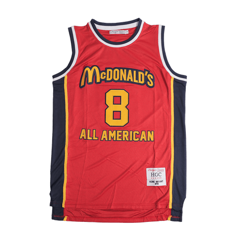 KOBE BRYANT MCDONALDS ALL AMERICAN HIGH SCHOOL JERSEY RED - Allstarelite.com