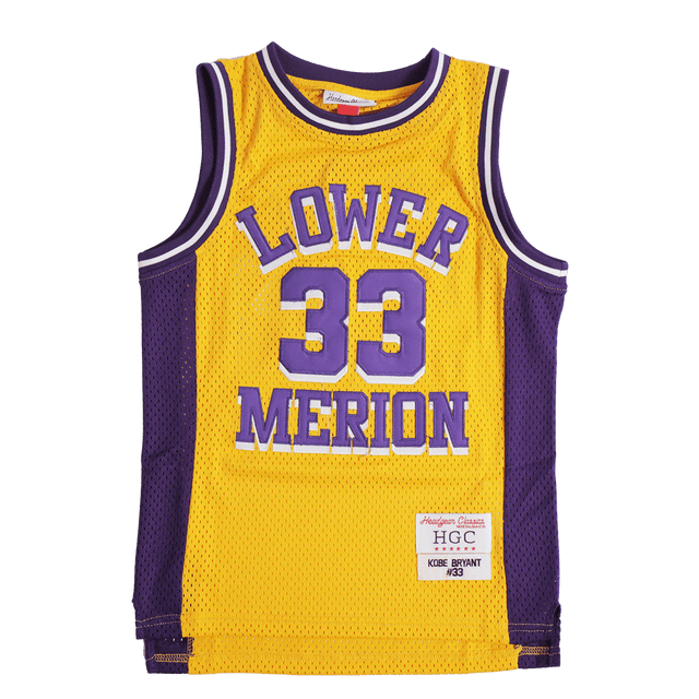 Kobe Bryant Yellow Lower Merion Alternate High School Basketball Jersey - Allstarelite.com