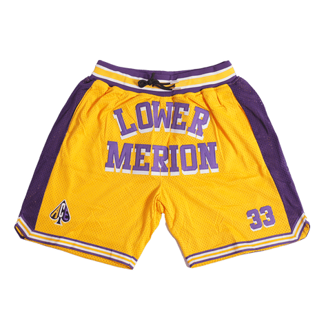 KOBE YELLOW/PURPLE SHORTS - Allstarelite.com