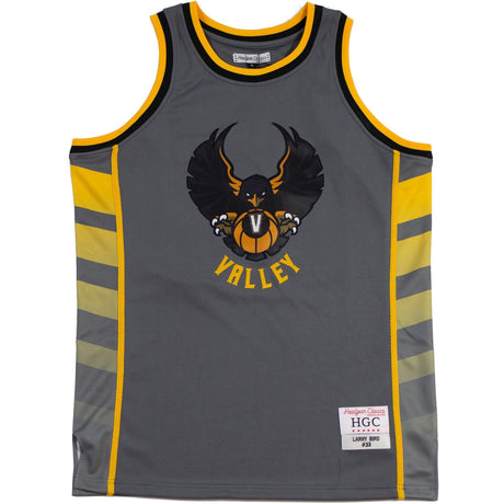 LARRY BIRD ALTERNATE BLACK/YELLOW HIGH SCHOOL BASKETBALL JERSEY - Allstarelite.com