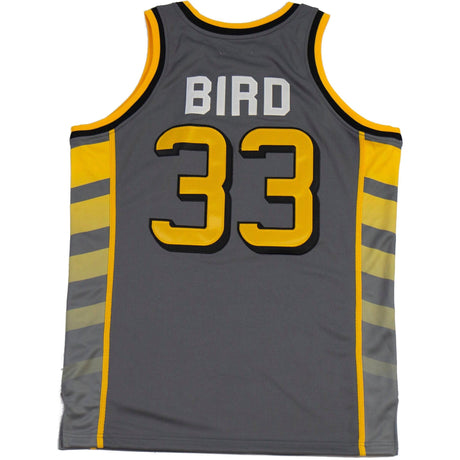 LARRY BIRD ALTERNATE BLACK/YELLOW HIGH SCHOOL BASKETBALL JERSEY - Allstarelite.com