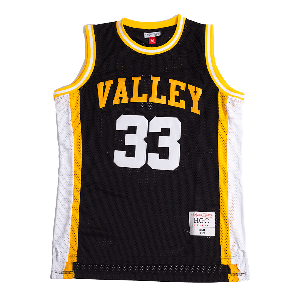 LARRY BIRD HIGH SCHOOL BASKETBALL JERSEY BLACK - Allstarelite.com