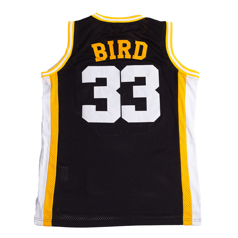 LARRY BIRD HIGH SCHOOL BASKETBALL JERSEY BLACK - Allstarelite.com