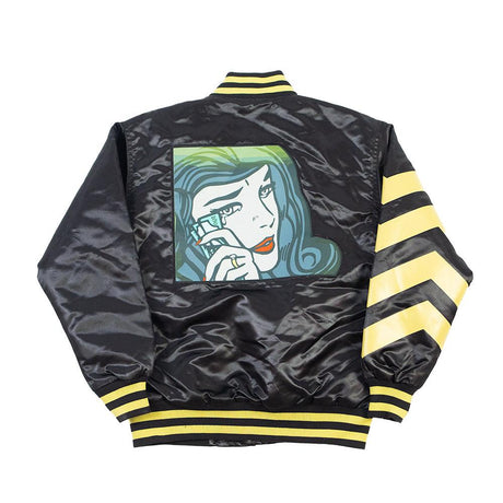 LEVEL UP SUMMER SHOOTOUT SATIN JACKET BLACK - Allstarelite.com