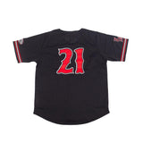 LOUISVILLE BLACK CAPS BUTTON DOWN BATTING PRACTICE JERSEY - Allstarelite.com