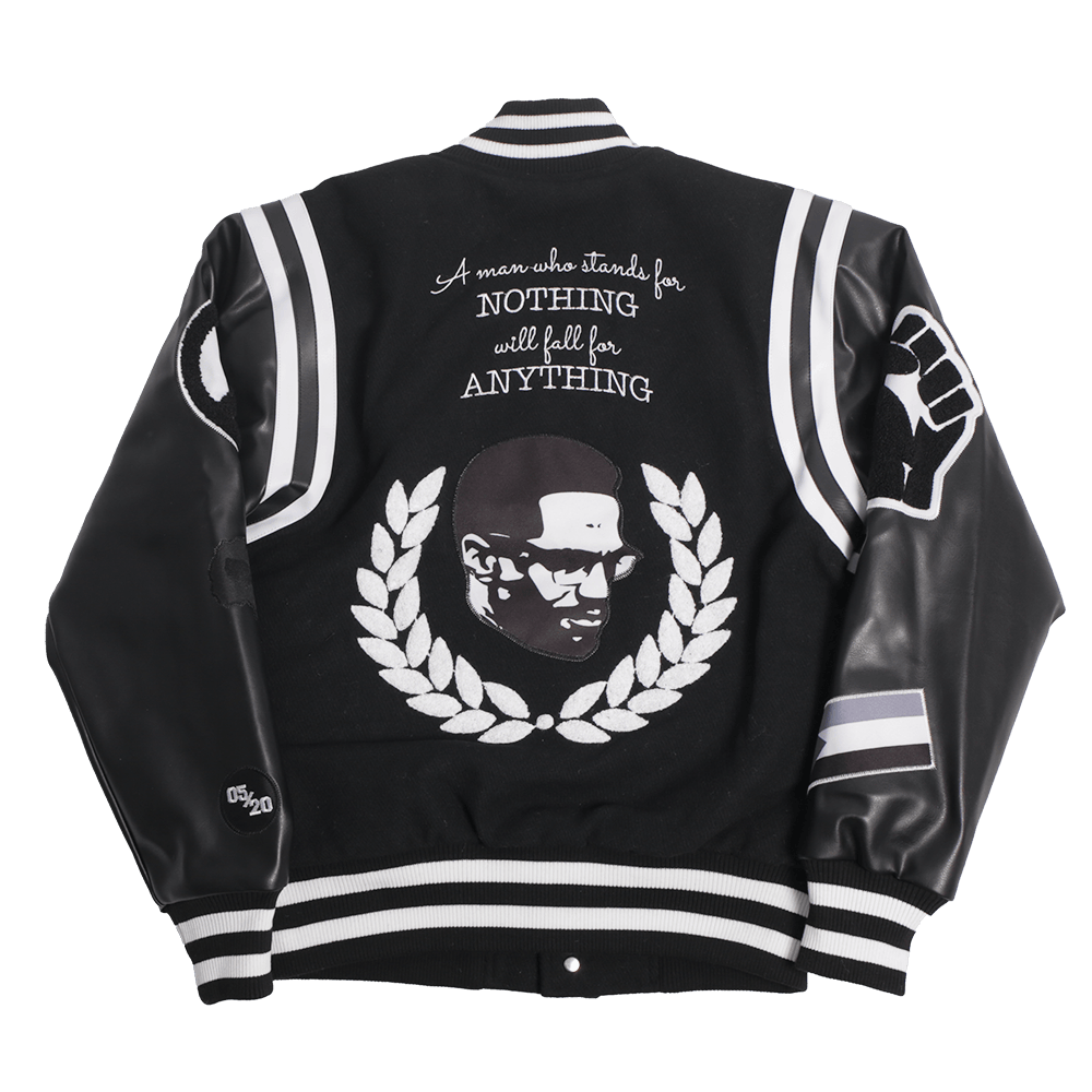 MALCOLM X "A MAN WHO.." VARSITY JACKET - Allstarelite.com