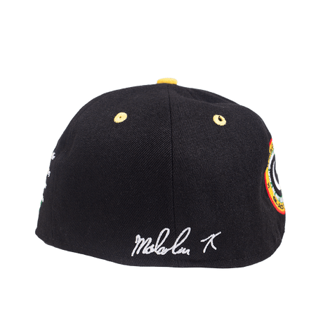 MALCOLM X BLACK FITTED HAT - Allstarelite.com