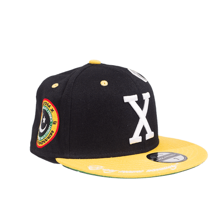 MALCOLM X BLACK FITTED HAT - Allstarelite.com