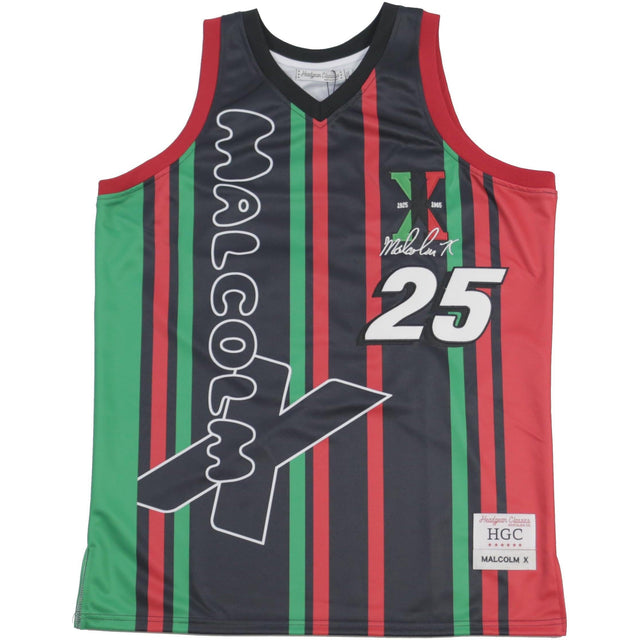 MALCOLM X BLACK/GREEN BASKETBALL JERSEY - Allstarelite.com