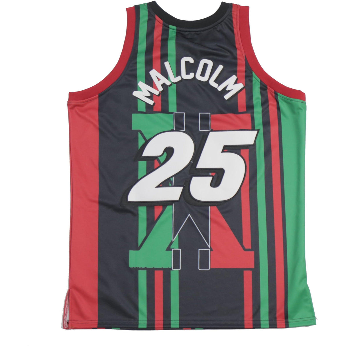 MALCOLM X BLACK/GREEN BASKETBALL JERSEY - Allstarelite.com