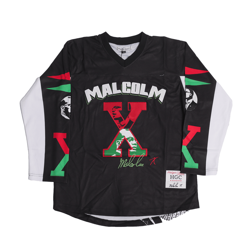 MALCOLM X HOCKEY JERSEY IN BLACK - Allstarelite.com