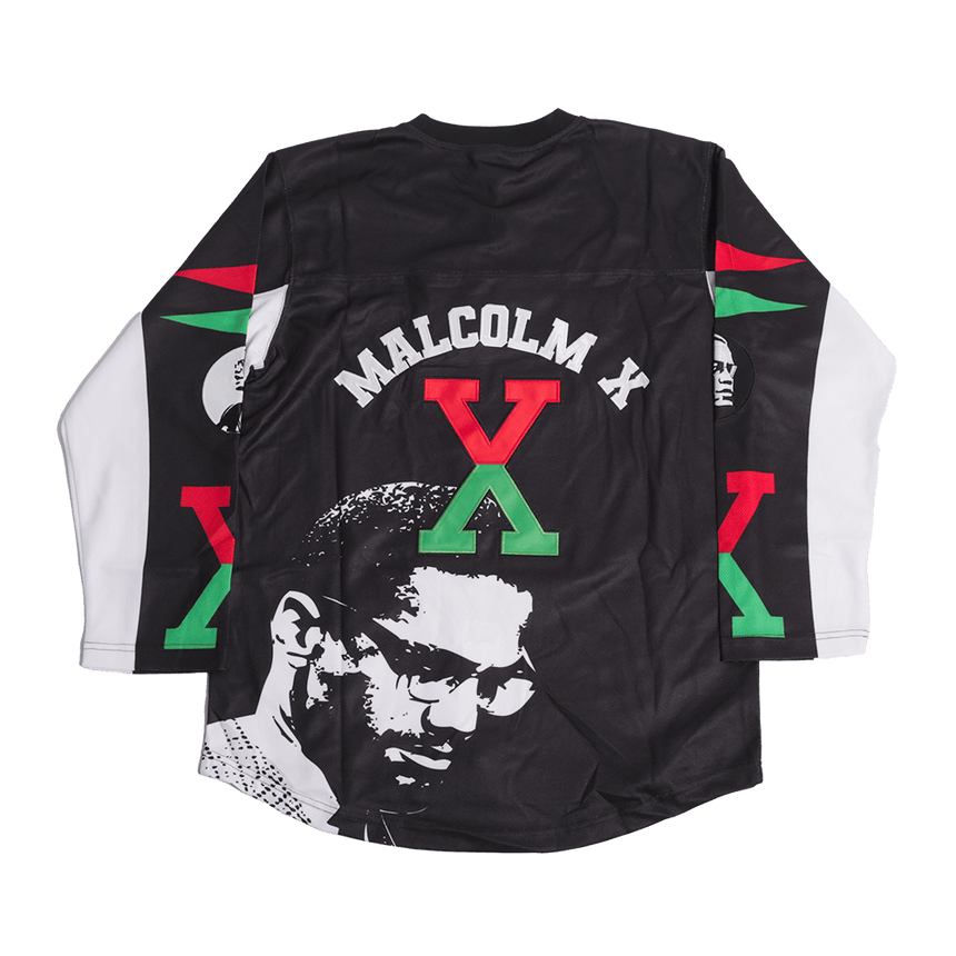 MALCOLM X HOCKEY JERSEY IN BLACK - Allstarelite.com