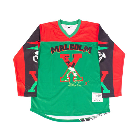 MALCOLM X HOCKEY JERSEY IN GREEN - Allstarelite.com