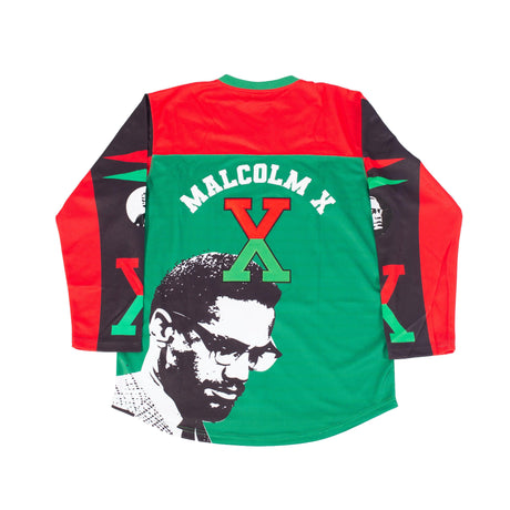 MALCOLM X HOCKEY JERSEY IN GREEN - Allstarelite.com