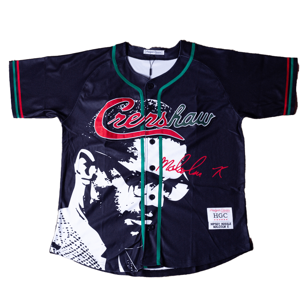 MALCOLM X NIPSEY BASEBALL JERSEY BLACK - Allstarelite.com