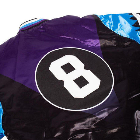 MARTIN PURPLE/BLUE 8BALL SATIN JACKET - Allstarelite.com