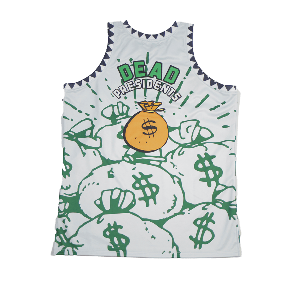 Movie Basketball Jersey Dead Presidents Money Bags