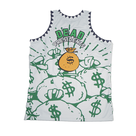 MONEYBAG DEAD PRESIDENTS BASKETBALL JERSEY - Allstarelite.com