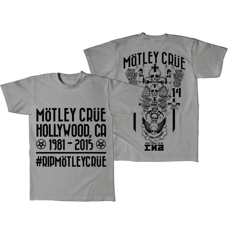 MÖTLEY CRÜE #RIPMÖTLEYCRÜE TSHIRT - Allstarelite.com