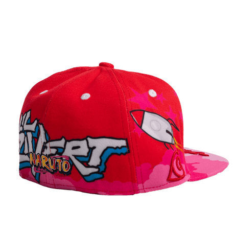 NARUTO X UZI VERT FITTED HAT RED - Allstarelite.com