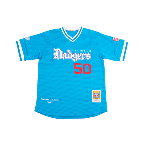 NEWARK DODGERS PULLOVER BATTING PRACTICE JERSEY BLUE - Allstarelite.com