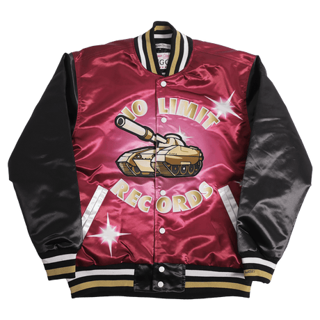 NO LIMIT SATIN JACKET BURGUNDY - Allstarelite.com