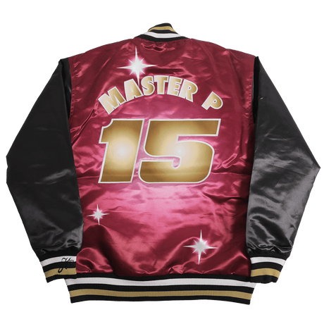 NO LIMIT SATIN JACKET BURGUNDY - Allstarelite.com