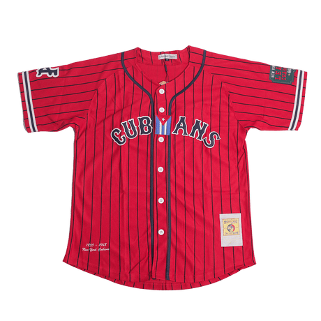 NY CUBANS NL BASEBALL JERSEY RED - Allstarelite.com