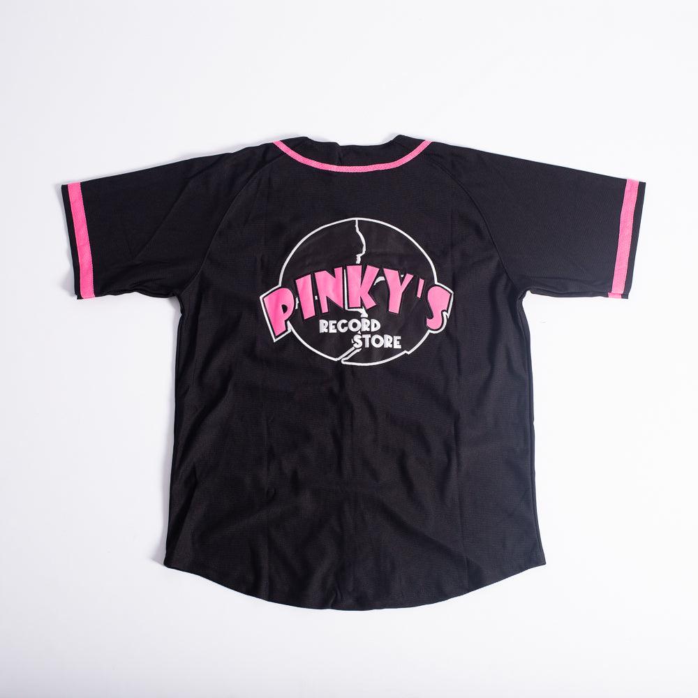 Pinky's Record Shop Baseball Jersey Pink 6XL - Custom Designed Baseball Jersey by All Star Elite