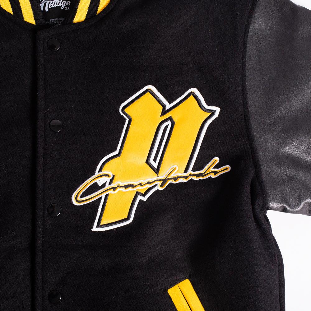 Pittsburgh Crawfords Negro League Varsity Jacket In Black - Allstarelite.com