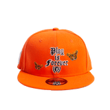 PLAY IS FOREVER ORANGE FITTED HAT - Allstarelite.com