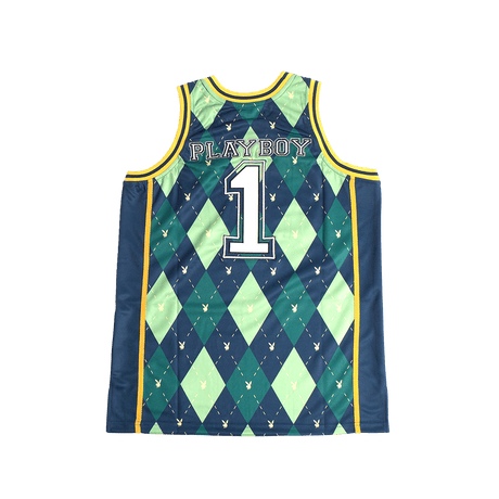 PLAYBOY ARGYLE PATTERN BASKETBALL JERSEY ARGYLE PATTERN - Allstarelite.com