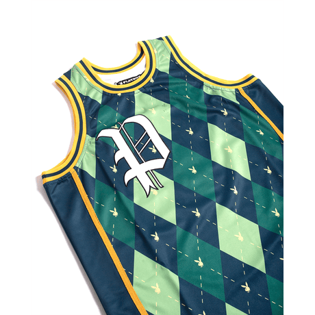 PLAYBOY ARGYLE PATTERN BASKETBALL JERSEY ARGYLE PATTERN - Allstarelite.com