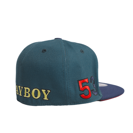 PLAYBOY GREEN BACKLETTER FITTED HAT - Allstarelite.com