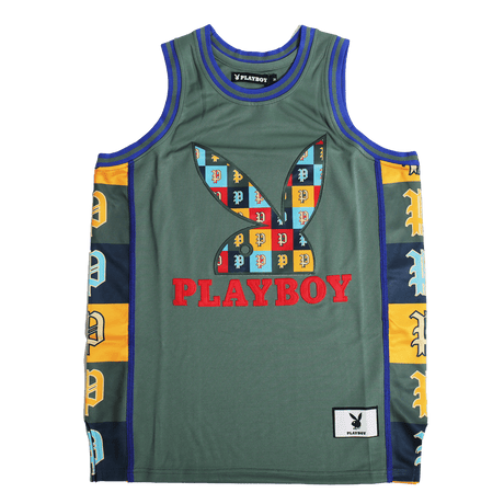 PLAYBOY GREEN BASKETBALL JERSEY GREEN - Allstarelite.com