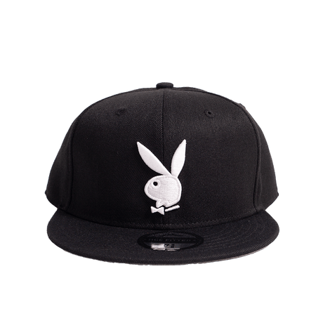 PLAYBOY THE WORLD IS YOUR PLAYGROUND BLACK FITTED HAT - Allstarelite.com