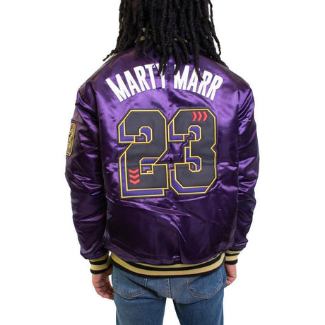 Purple Martin Marty Marr Satin Jacket - Allstarelite.com