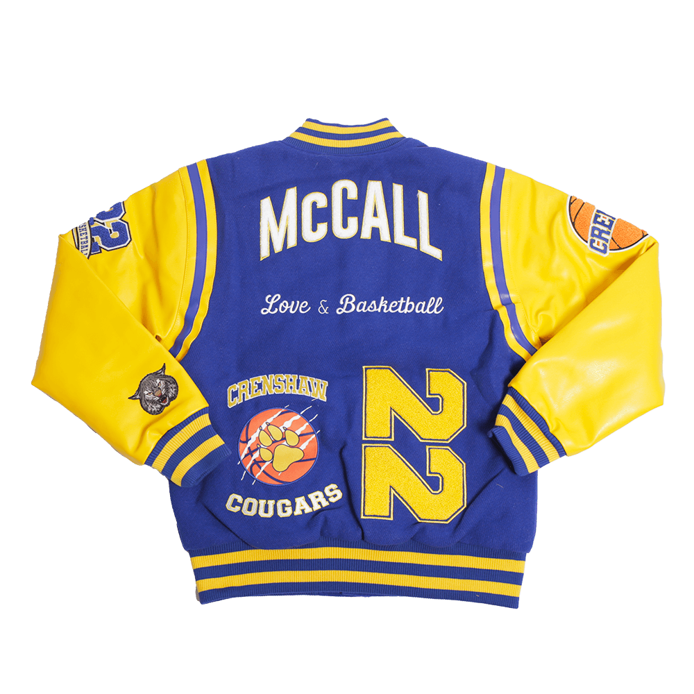 Quincy McCall 22 Crenshaw High School Basketball Varsity Letterman Jacket-Style  Sweatshirt Love and Basketball