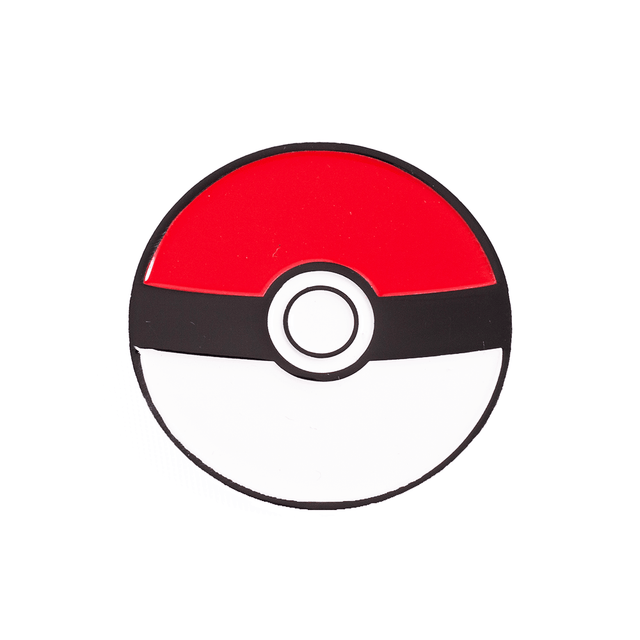 RED/BLACK/WHITE POKEBALL PIN - Allstarelite.com