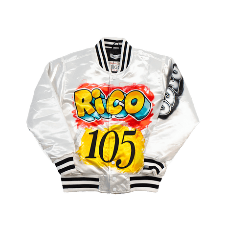 RICO PAID IN FULL SATIN JACKET WHITE - Allstarelite.com