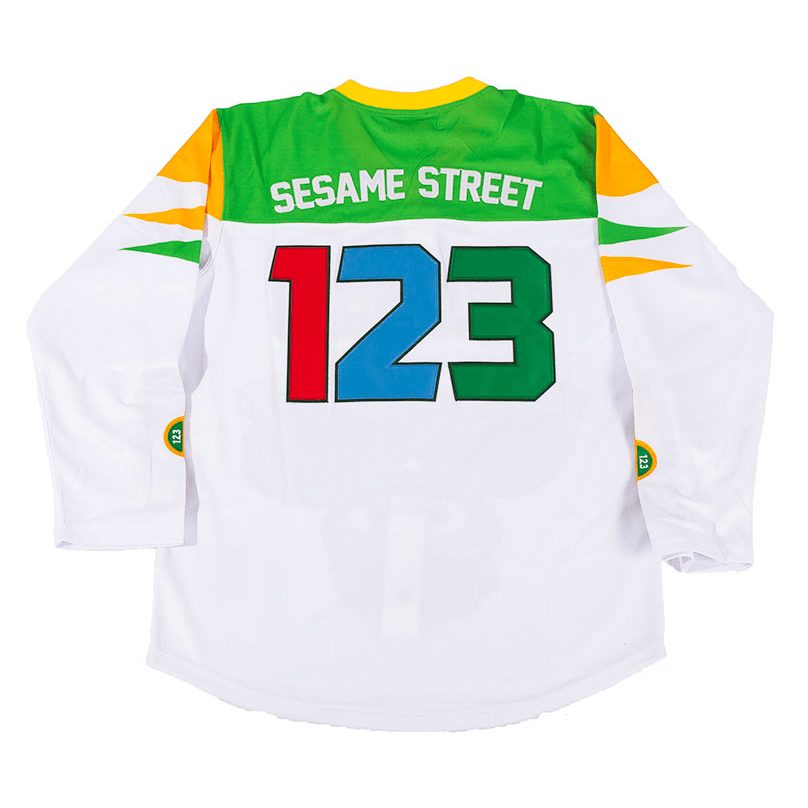 SESAME STREET YOUTH HOCKEY JERSEY WHITE - Allstarelite.com