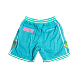 SPRAYPAINT FRESH PRINCE BASKETBALL SHORTS LT BLUE - Allstarelite.com