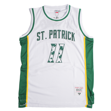 ST.PATRICK KYRIE IRVING CLOVER BASKETBALL JERSEY - Allstarelite.com